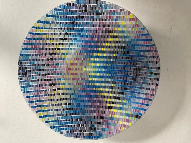 Pixelated Prism - Fused Glass