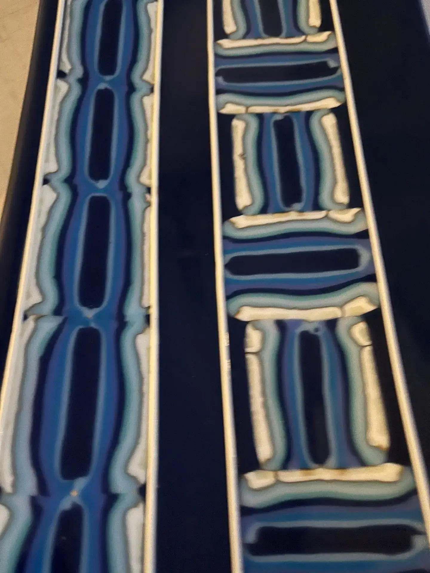 Sapphire Serenade Fused Glass Tray - Image 2
