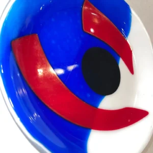 Intercept - Fused Glass