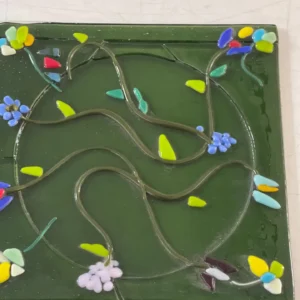 Flowing Flowers - Fused Glass