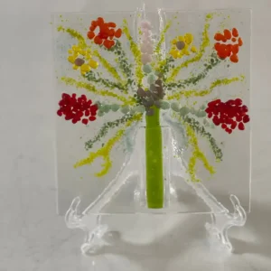 Flower Bouquet - Fused Glass