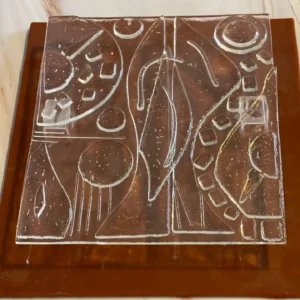 Etched Balance - Fused Glass