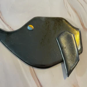 Abstract Elephant Wall Hanging - Fused Glass