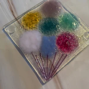 Cotton Bloom Bunch - Fused Glass