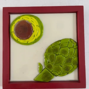 Artichoke Wall Art 10-1/2″ x 11″ - Fused Glass