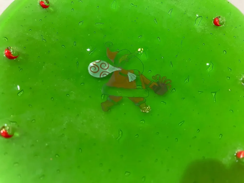 Green Santa Plate - Image 2