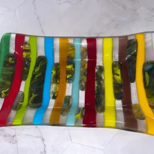 Streamlined Stroll - Fused Glass