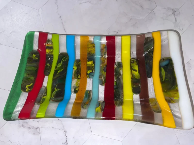 Streamlined Stroll - Fused Glass