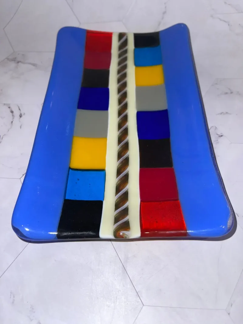 Crosswalk Circuit - Fused Glass