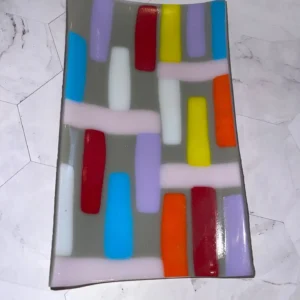 Patterned Path - Fused Glass