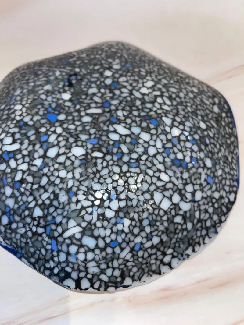 Blue Bowl with Pebble Base - Image 3