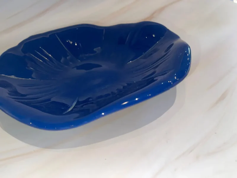 Blue Bowl with Pebble Base - Image 2