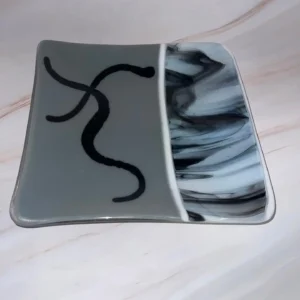 Veil and Stroke - Fused Glass