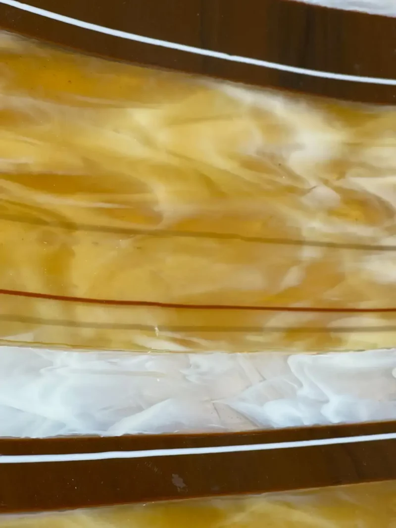 Golden Stillness - Fused Glass