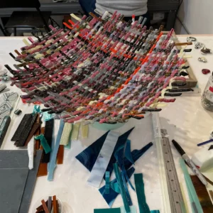 Woven Currents - Fused Glass