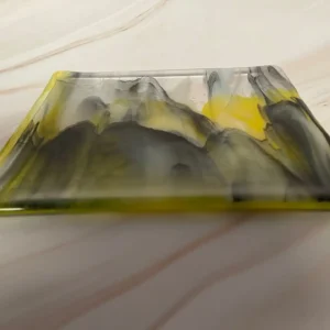 Smoke Trail - Fused Glass