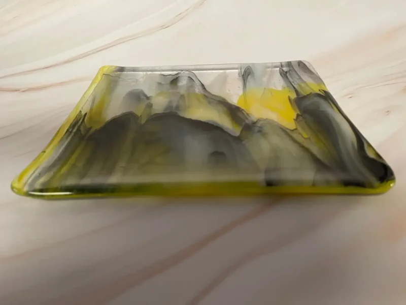 Smoke Trail - Fused Glass