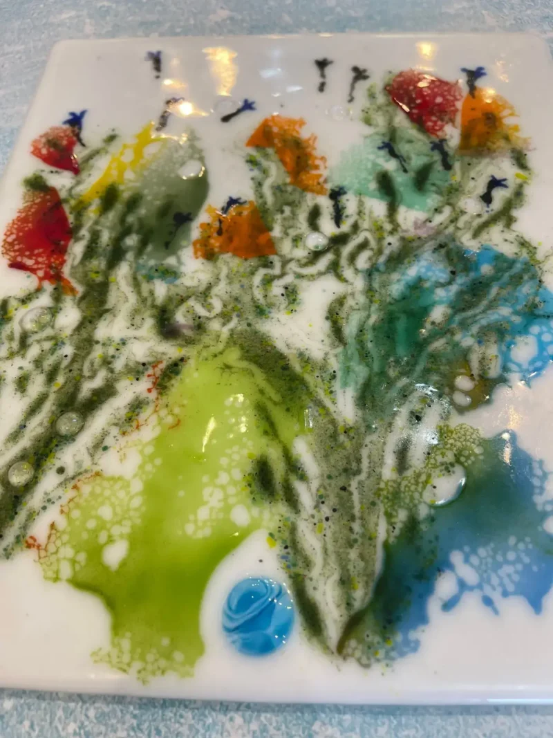 Garden Waltz - Fused Glass