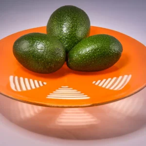 Orange Creamsicle Plate - Fused Glass
