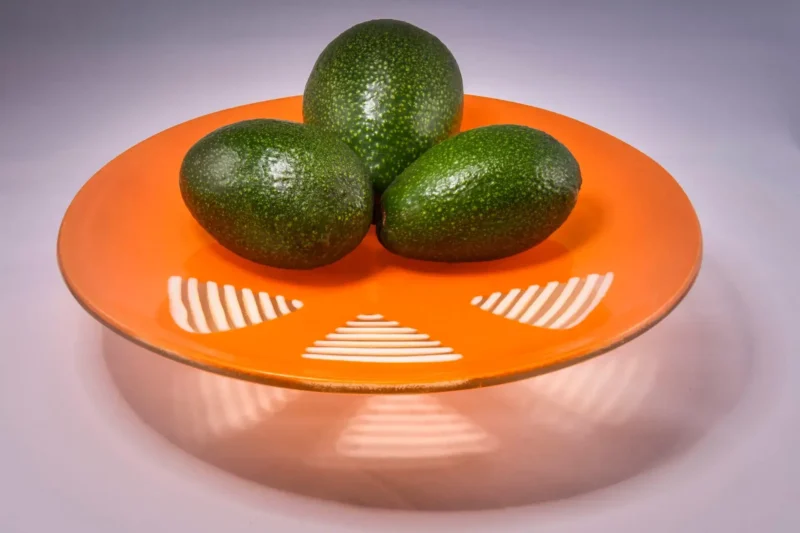 Orange Creamsicle Plate - Fused Glass