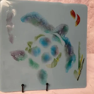Turtle Drift - Fused Glass