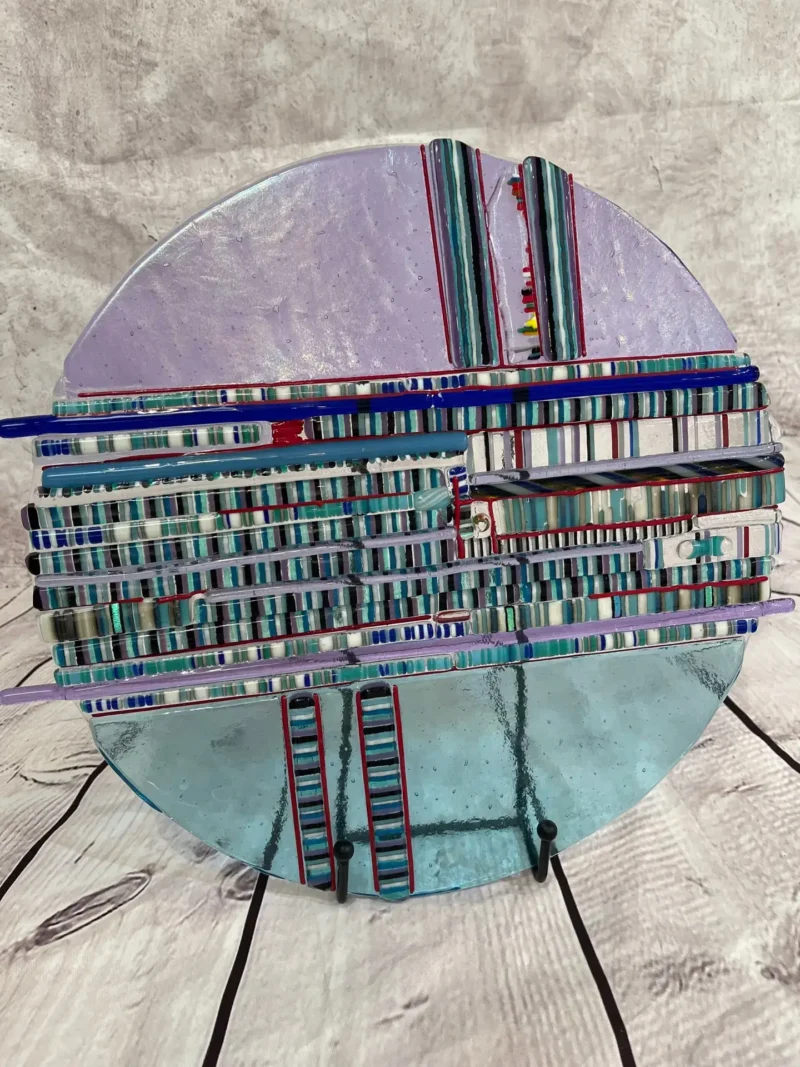 Layered Vista - Fused Glass