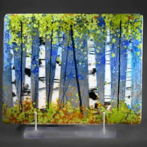 Birch Grove - Fused Glass