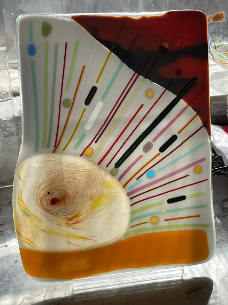 Sunburst Awakening - Fused Glass