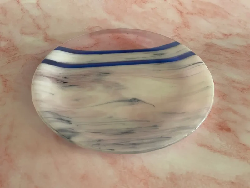 Marbled Breeze - Fused Glass