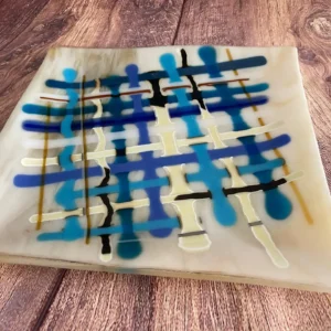 Interwoven Pathways - Fused Glass