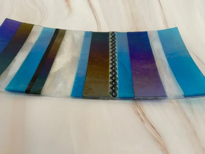 Parallel Currents - Fused Glass