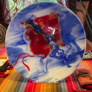 Red Drift - Fused Glass