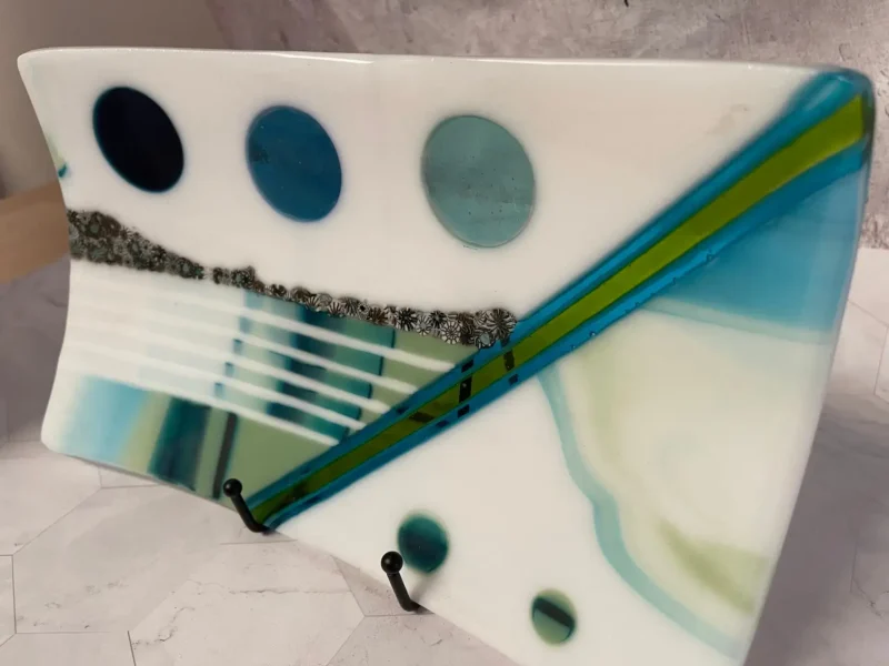 Modern White & Green Platter - Image 3