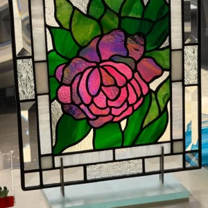 Stained Glass Blossom Radiance Panel - Stained Glass