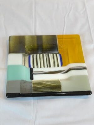 Modern Terrain - Fused Glass
