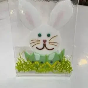 Easter Bunny - Fused Glass