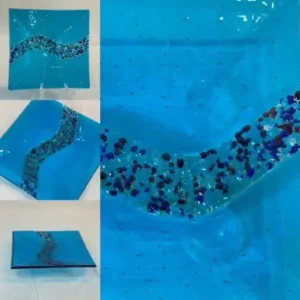 Plates / Platters Fused Glass 10x10 - Image 4