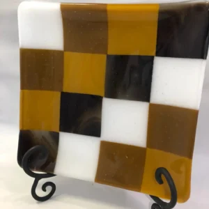 Checkered Roast - Fused Glass