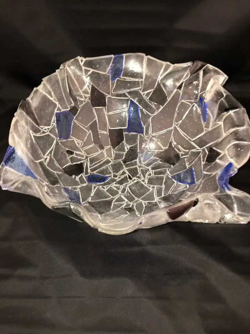 Shattered Moonlight - Fused Glass