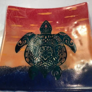 Journey Beneath the Sunset - Fused Glass