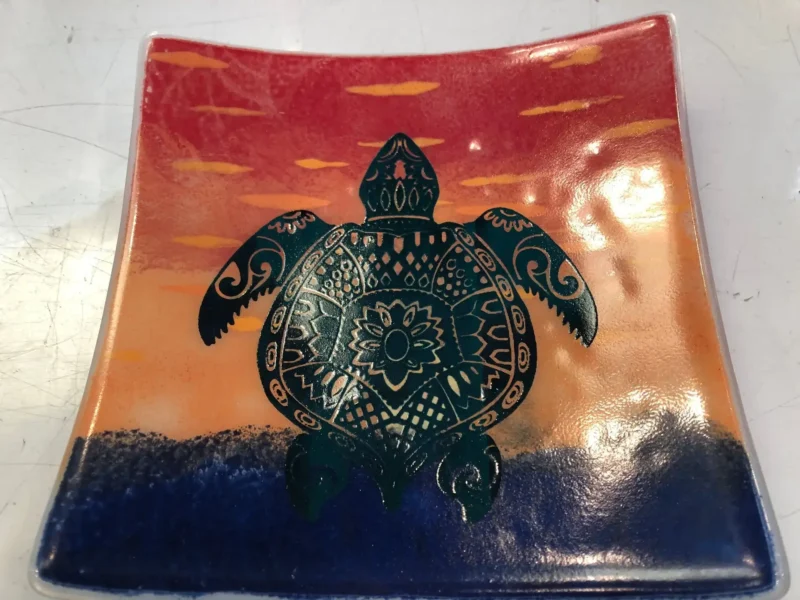 Journey Beneath the Sunset - Fused Glass