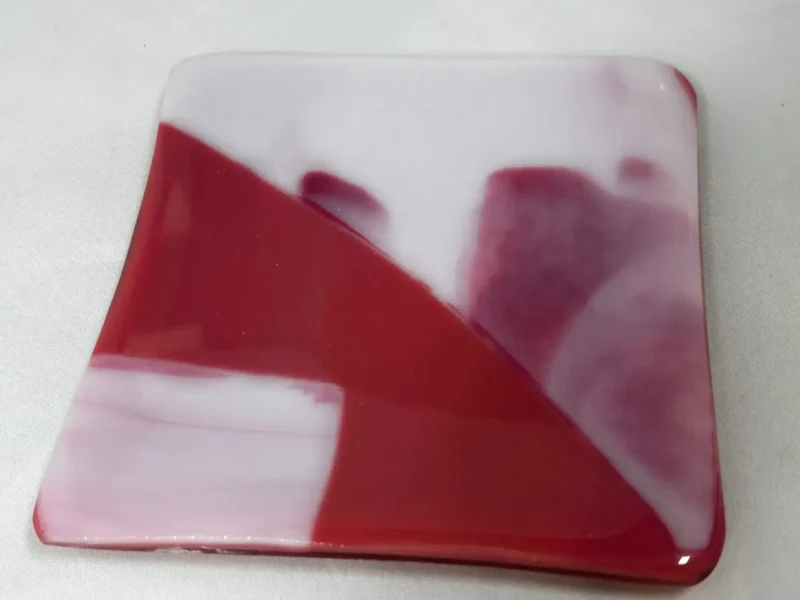 Rosy Flow - Fused Glass