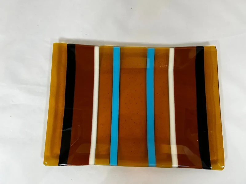 Stripes of Elegance - Fused Glass
