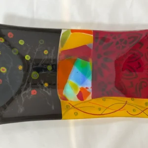 Radiant Trio - Fused Glass