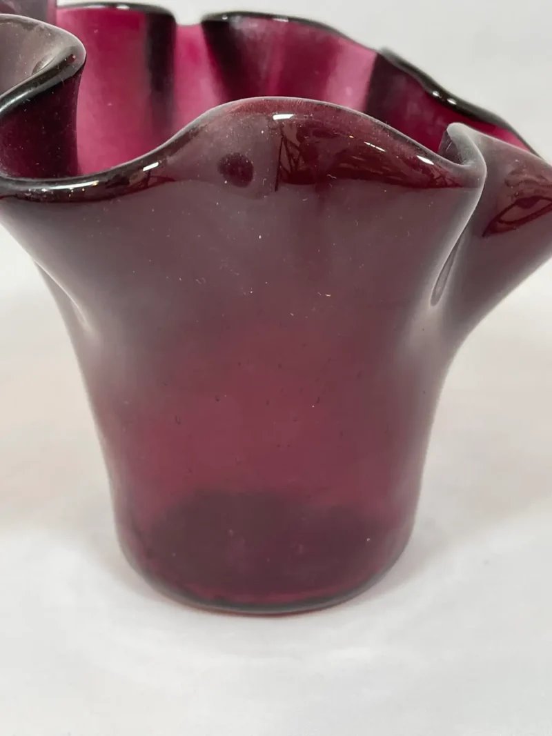 Crimson Embrace - Fused Glass