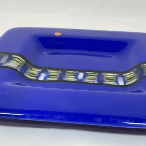 Sapphire Swirls - Fused Glass