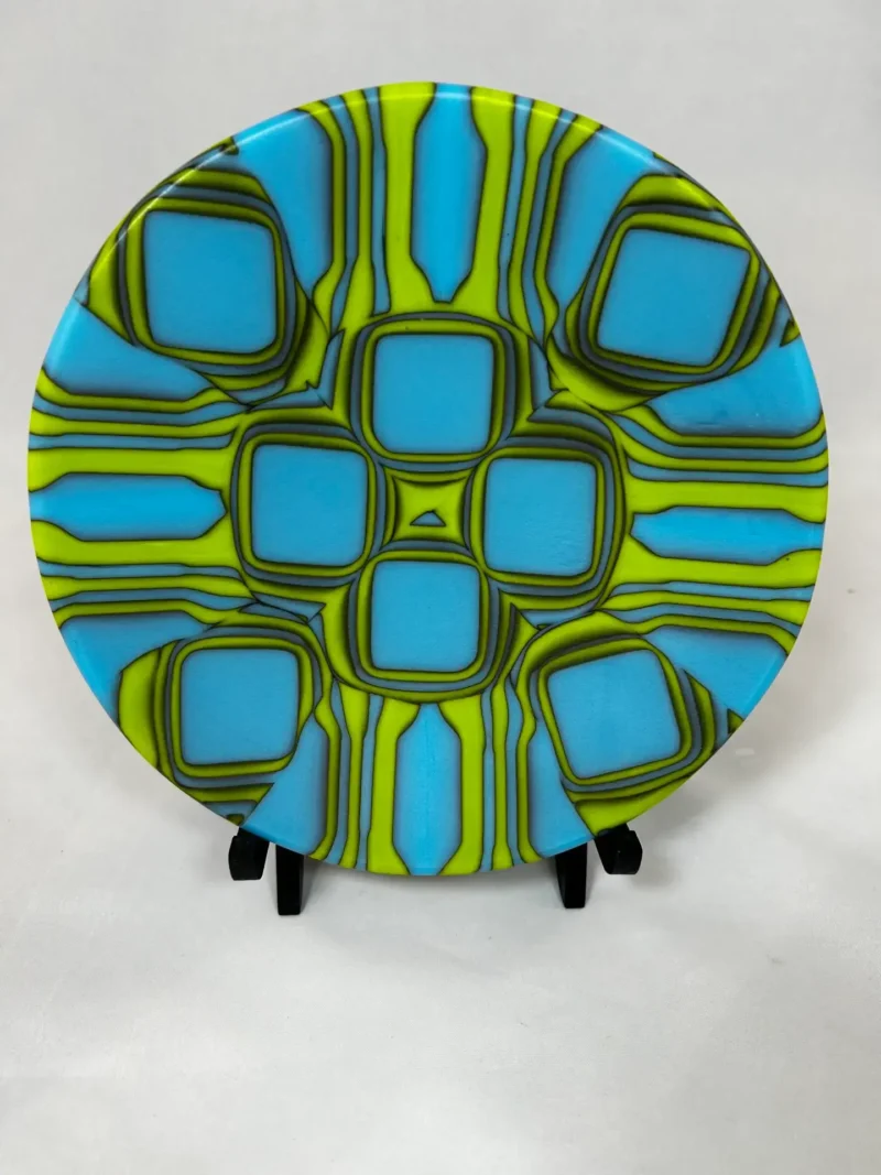 Geometric Symphony - Fused Glass