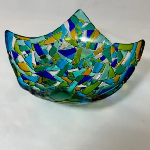 Shattered Harmony - Fused Glass