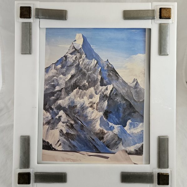 Modern Edge Fused Glass Frame - Fused Glass