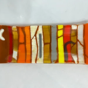 Autumn Ember - Fused Glass